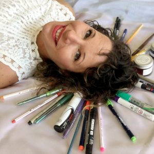 Linda Perrotin, éclat d'esprit, mise en page et calligraphie