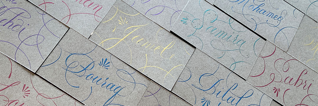 Marques-places personnalisés Personnalisation de marques place pour un événement