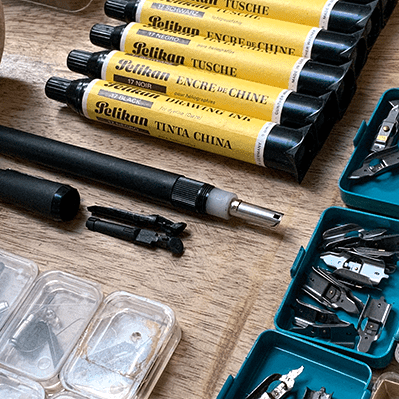 Dessin technique ou lettrage : du matériel de calligraphie spécifique pour un résultat précis